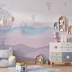 Wall murals Group of hot air balloons in the sky