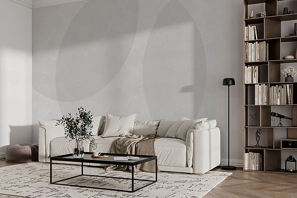 White background with circles and lines Wall murals White background with circles and lines