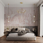 Wall mural Group of white feathers