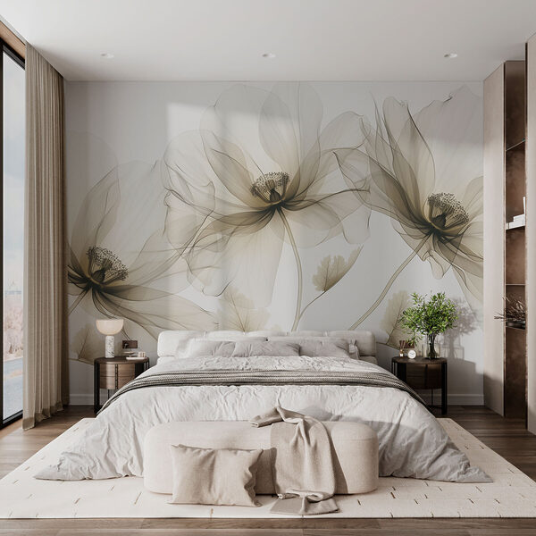 Wall mural Wall mural Ethereal Beauty in Floral Form (SKU: w01482v2)