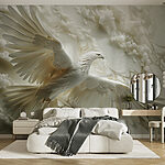 Wall murals White bird flying in the air