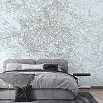 Wall murals Map of a city