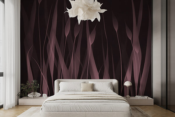 Elegant abstract rose-toned shapes Wall murals Elegant abstract rose-toned shapes