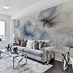 Wall murals Ethereal Blossoms in Monochrome Hues