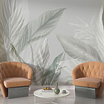 Wall mural Ethereal Feathers in Soft Hues