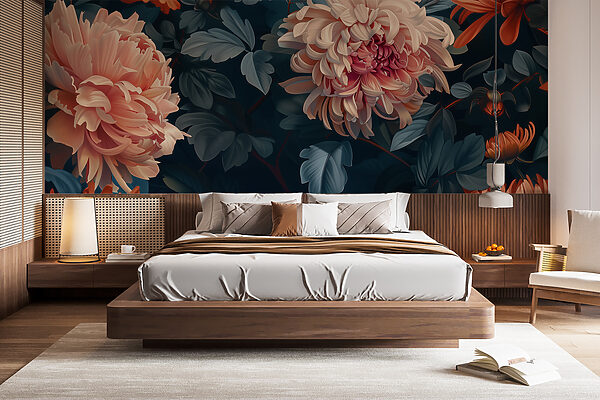 Wall murals Blooms of Mystery and Grace (SKU: w01431) Wall murals Wall murals Blooms of Mystery and Grace (SKU: w01431)