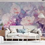 Wall murals Group of flowers on a white background