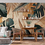 Wall murals Tropical Leaves in Artistic Splendor