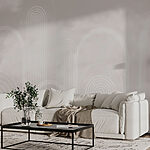 Wall murals White lines on a gray background