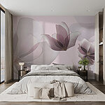 Wall murals Elegant blooms in soft hues