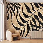 Wall murals Black and white pattern