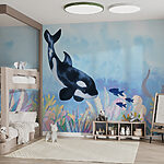Wall murals Whale swimming in the ocean