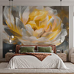 Wall murals Bright petals in artistic bloom