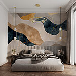Wall murals Elegant swells of abstract artistry.