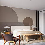 Wall murals Abstract harmony in neutral tones.