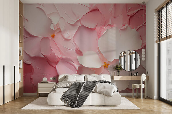 Soft petals, delicate artistic expression Wall murals Soft petals, delicate artistic expression
