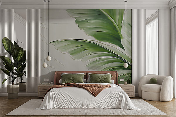 Sweeping Strokes of Green Wall murals Sweeping Strokes of Green