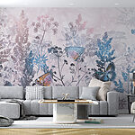 Wall murals Butterflies on a plant