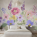 Wall murals Blooms Bursting with Vibrant Hues