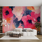 Wall murals Painting of flowers