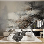 Wall murals Snow covered tree branches