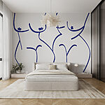 Wall murals Group of women’s body