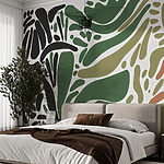 Wall murals Colorful pattern of different shapes