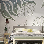 Wall murals Elegant botanical floral design