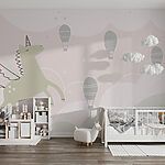Wall murals Unicorn in the sky