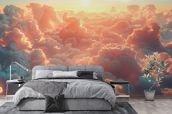 Large group of clouds Wall murals Large group of clouds