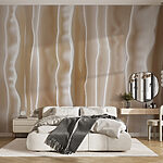 Wall murals Creamy waves of flowing texture.