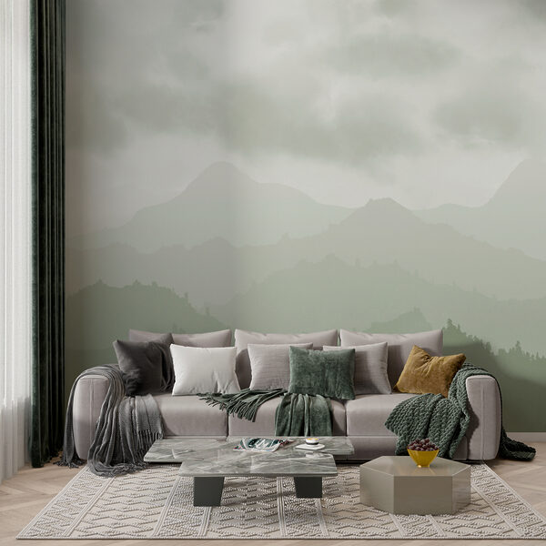 Wall mural Foggy mountain range (SKU: w01637v3) Wall mural Wall mural Foggy mountain range (SKU: w01637v3)