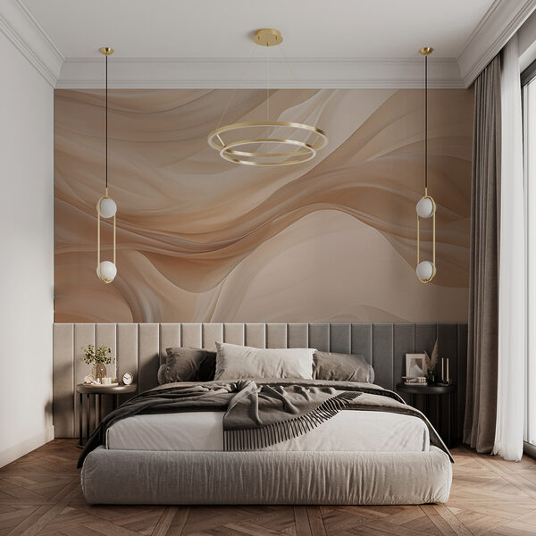 Creamy waves of silky texture Wall murals Creamy waves of silky texture