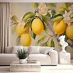 Wall murals Painting of lemons on a tree