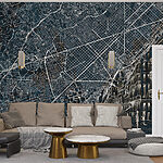 Wall murals Map of a city