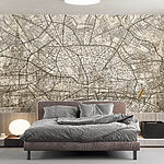 Wall murals Map of a city