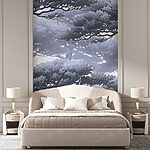 Wall mural Group of trees with branches