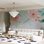 Wall murals Blossoming Pastels Dance on Canvas