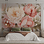 Wall murals Soft Blooms in Delicate Hues