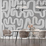 Wall mural Maze with white lines