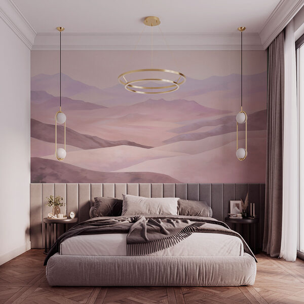 Landscape of hills and mountains Wall murals Landscape of hills and mountains