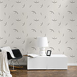 Wall murals Pattern of birds on a white background