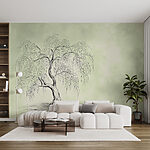Wall murals Drawing of a tree
