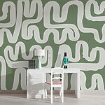Wall mural Maze with white lines