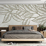 Wall murals Plant with leaves and beans
