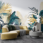 Wall mural Group of tropical plants