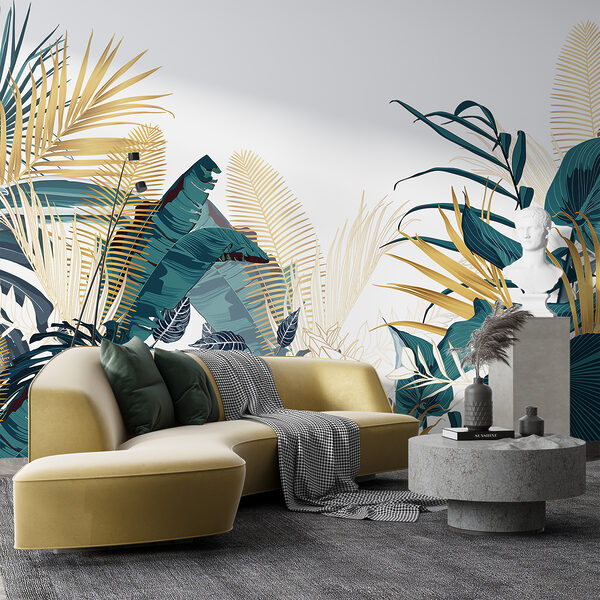 Group of tropical plants Wall mural Group of tropical plants
