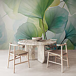 Wall murals Translucent leaves dance in light
