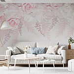 Wall murals Group of flowers and leaves