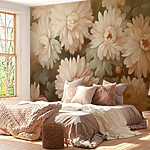 Wall murals Creamy blooms in dreamy hues